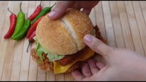 How to Make KFC Style Chicken Burger   Chicken Strips    Zinger Paratha Roll By Recipes Of The World