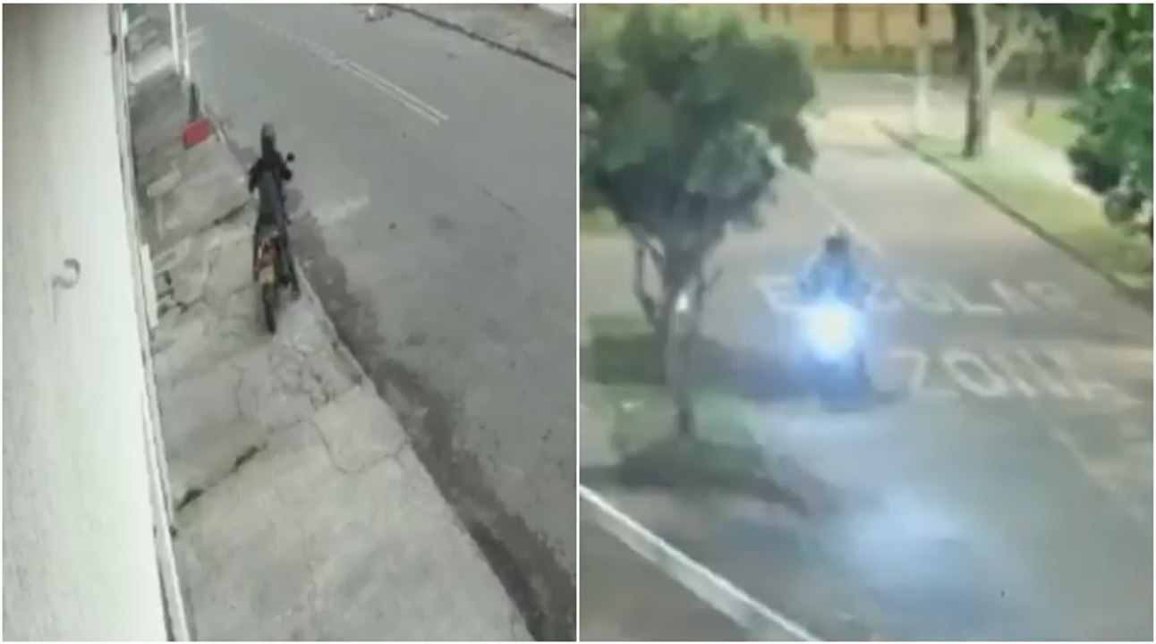 ¡Tenga cuidado! Así están robando motocicletas en a localidad de Puente Aranda