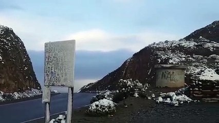 Insólita nevada en la Puna salteña
