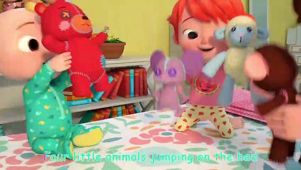 Five Little Animals Song _ CoComelon Nursery Rhymes & Kids Songs