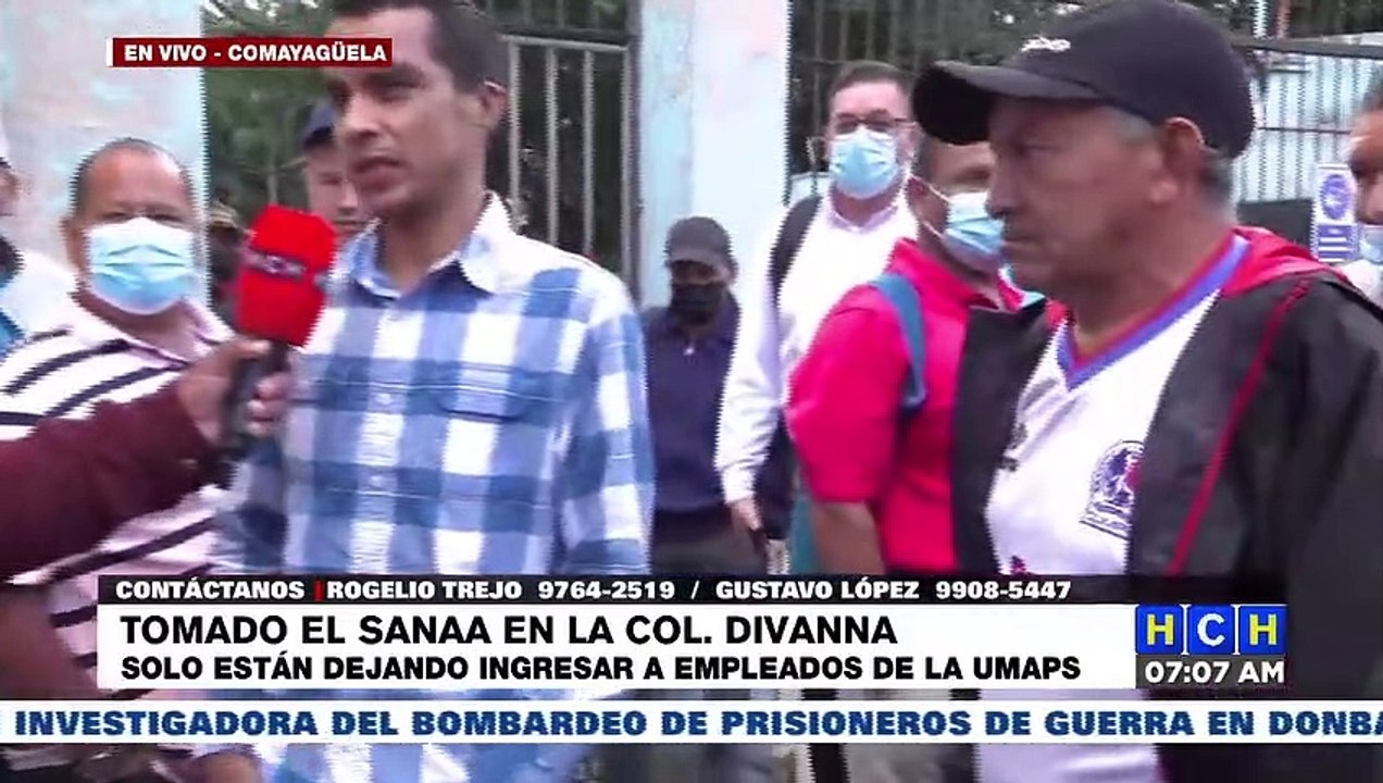 ¡Tomados los Filtros del SANAA! Empleados de la estatal denuncian que los de UMAPS no les permiten ingresar