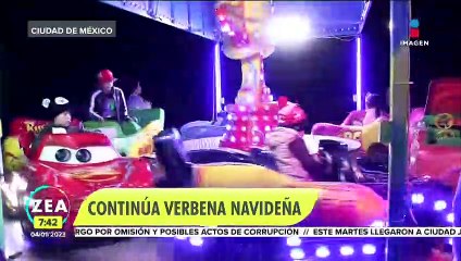 Verbena Navideña, en la CDMX, sigue recibiendo a cientos de familias