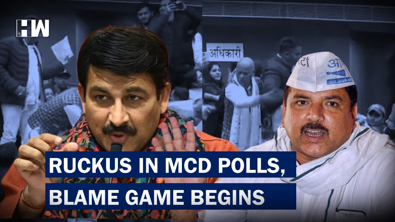Delhi MCD Ruckus: AAP, BJP Members On Tables, Beat Each Other| Sanjay Singh | Manoj Tiwari | PM Modi