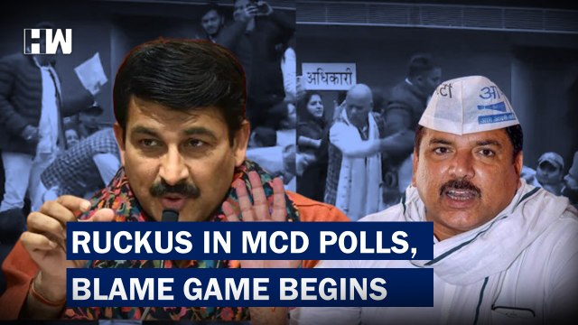 Delhi MCD Ruckus: AAP, BJP Members On Tables, Beat Each Other| Sanjay Singh | Manoj Tiwari | PM Modi
