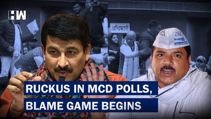 Delhi MCD Ruckus: AAP, BJP Members On Tables, Beat Each Other| Sanjay Singh | Manoj Tiwari | PM Modi
