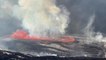 Moment Hawaii’s Kilauea volcano erupts once again, creating spectacular lava lake