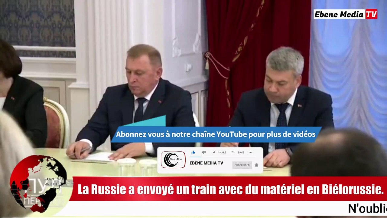 Poutine envoie un train plein de soldats et matériels de guerre à Kiev.