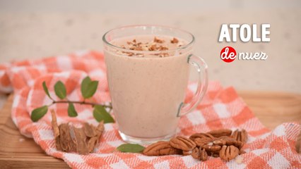 Delicioso y calientito atole de nuez ¡En 6 sencillos pasos!