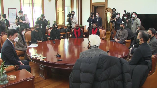 국회의장, 이태원 유족 면담... 유가족 입장에서 문제 해결 / YTN