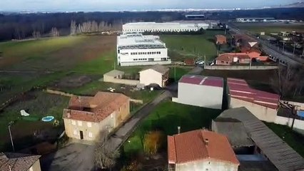 Las enigmáticas ruinas de Marialba de la Ribera desde el aire