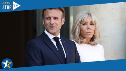 Emmanuel Macron rigole au sujet de son couple avec Brigitte face à des journalistes