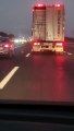 Semi-Truck Crashes After Refusing to Let Cars Pass