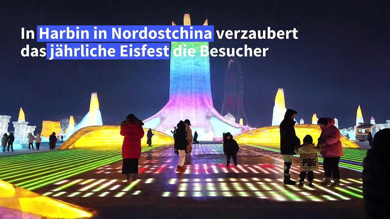 Eisfest in China verzaubert die Besucher