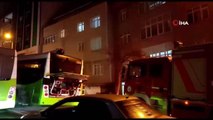 Belediye otobüsünde yangın paniği