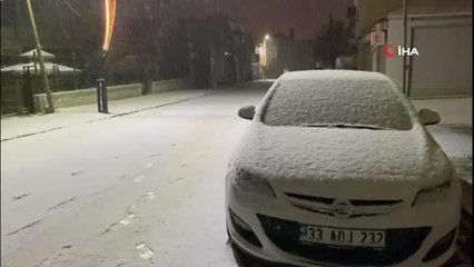 Karlıova beyaza büründü