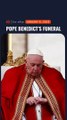 Pope Francis leads Catholics in bidding farewell to ex Pope Benedict