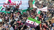 مظاهرات في ريفي إدلب وحلب رفضا للمصالحة مع النظام السوري