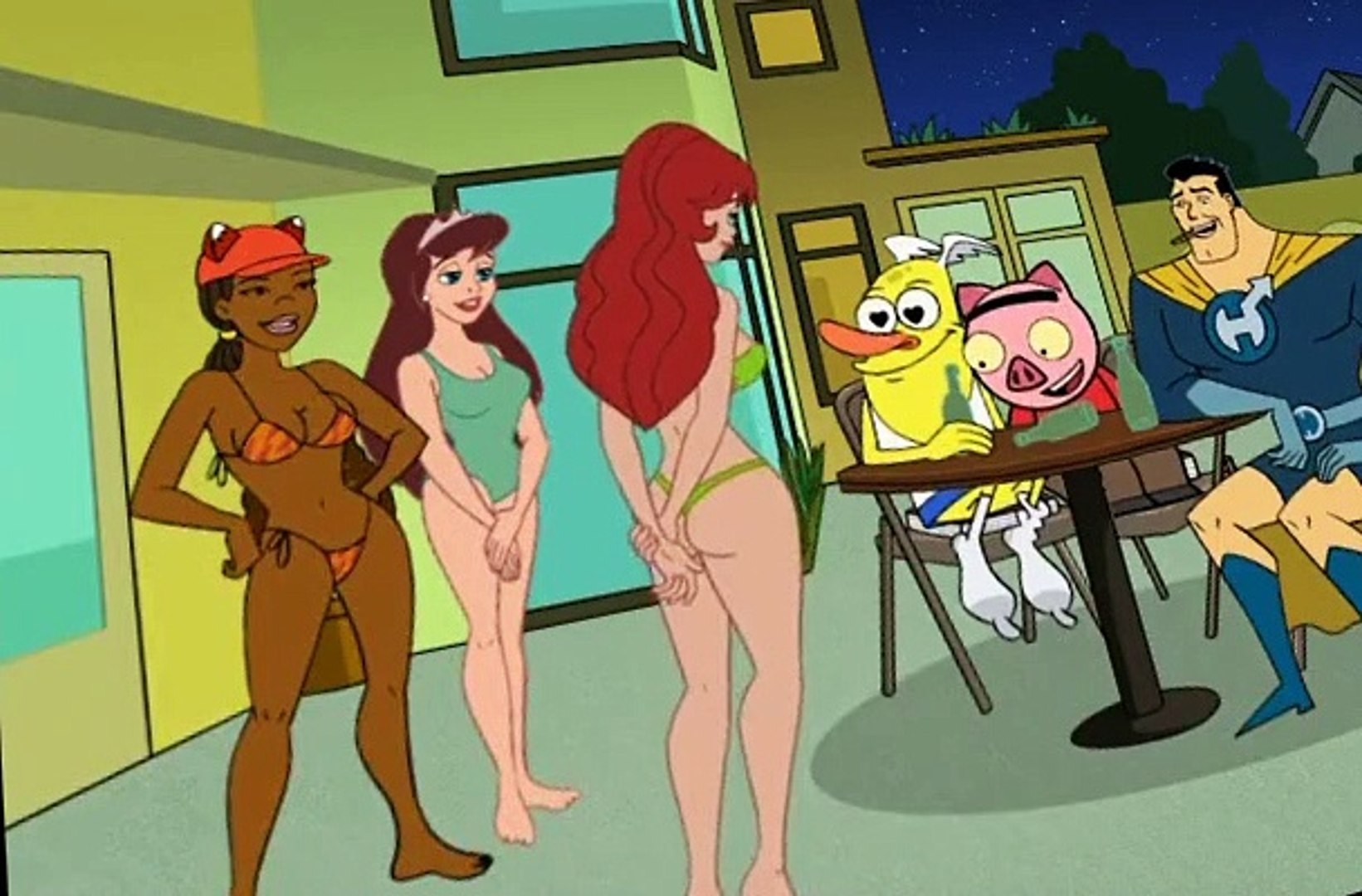 Drawn together naked