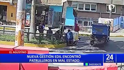 El Agustino: Alcalde denuncia haber recibido chatarra como patrullas de serenazgo