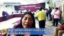 Aún no aprueban nuevo panteón en villa Allende