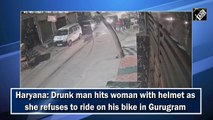 Haryana: Drunk man hits woman with helmet as she refuses to ride on his bike in Gurugram