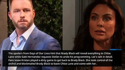 Download Video: Days of Our Lives Spoilers_ Brady Comes Clean to Chloe about Reason for Dumping