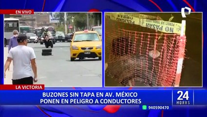 La Victoria: buzón sin tapa en la avenida México fue cercado tras denuncia de 24 Horas