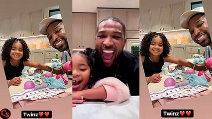 Tristan Thompson Sing and Dance With His Daughter True Thompson (VIDEO)
