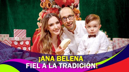 Ana Belena comparte la alegría de partir la rosca de Reyes en familia