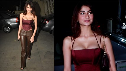 Palak Tiwari Leather Corset Top Brown Pant Look में लगी Gorgeous, Video Viral।Boldsky *Entertainment