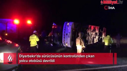 Diyarbakır’da yolcu otobüsü devrildi! 1’i bebek 5 kişi hayatını kaybetti