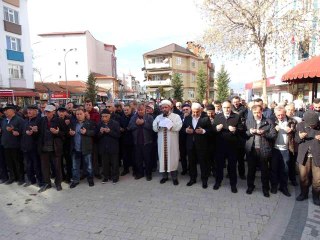 Hisarcık'ta yağmur duası yapıldı