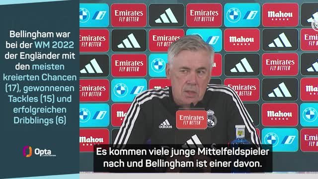 Ancelotti: Bellingham kann starker Spieler sein