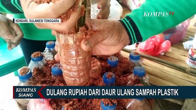 Warga Kelurahan Kadolokatapi Kota Baubau Daur Ulang Sampah Plastik Jadi Cuan