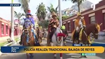 Melchor, Gaspar y Baltasar en el Rímac: Policía Montada realiza tradicional Bajada de Reyes