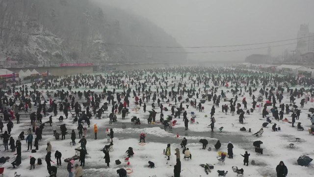짜릿한 손맛 최고 화천 산천어 축제 3년만에 개막 / YTN