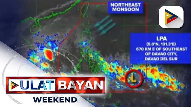 LPA, inaasahang magpapaulan sa Eastern Visayas, Central Visayas, at Mindanao
