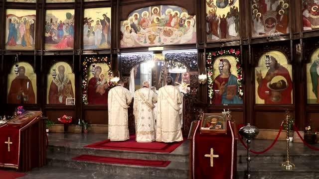 Kuzey Makedonya'da Ortodoks Hristiyanlar Noel'i kutladı