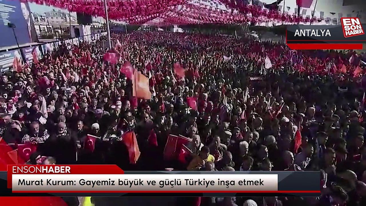 Murat Kurum: Gayemiz büyük ve güçlü Türkiye inşa etmek