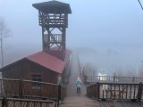 Efteni Gölü Kuş Cenneti'nde sis etkili oluyor