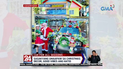 Sasakyang umaapaw sa Christmas decor, good vibes ang hatid | 24 Oras Weekend