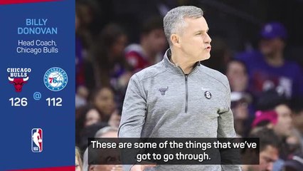 Donovan calls for consistency after back-to-back Bulls wins
