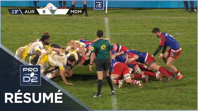 PRO D2 - Résumé Stade Aurillacois-Stade Montois: 19-20 - J16 - Saison 2022/2023