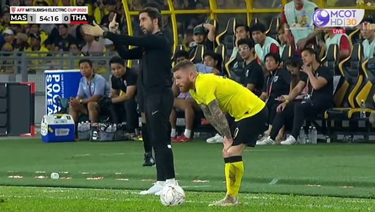 【ครึ่งหลัง】มาเลเซีย 1-0 ไทย | ฟุตบอลชิงแชมป์อาเซียน 2022