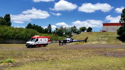 Idosa sofre AVC e é transportada de helicóptero ao HUOP