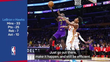 Download Video: LeBron thriving with added Lakers responsibility