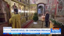 Vladimir Putin celebró solo la Navidad ortodoxa