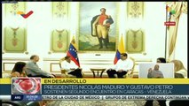 Presidentes Nicolás Maduro y Gustavo Petro sostienen segundo encuentro en Caracas