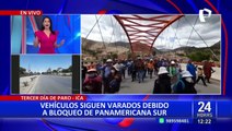 Pese a la ausencia de manifestantes: Vehículos siguen varados en Ica
