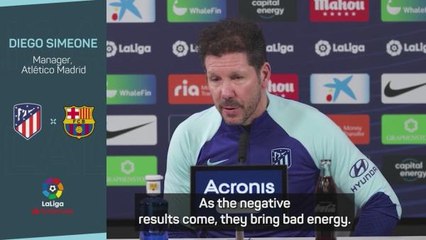 Simeone wants to keep good form going against Barcelona